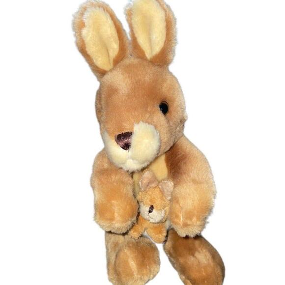 Korimco Kangaroo Baby Joey Plush Stuffed Animal Nursery Cuddly Shower 12” - Picture 2 of 12